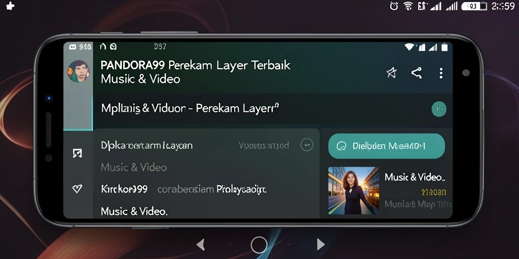 Tampilan antarmuka PANDORA99 saat merekam layar dengan kualitas tinggi.
