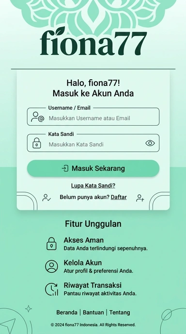 Panduan Masuk Akun fiona77 untuk Pengguna Android Indonesia